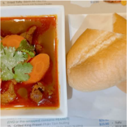 Beef Brisket Soup with Baguette Roll