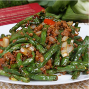 Green Beans with Pork Mince