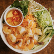 Grilled King Prawn Noodle Salad