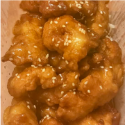 Honey Chicken with Sesame Seeds