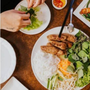 Pork on Lemongrass Sticks Rice Paper Wrap