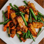 Stir Fried Roast Pork with Green Beans